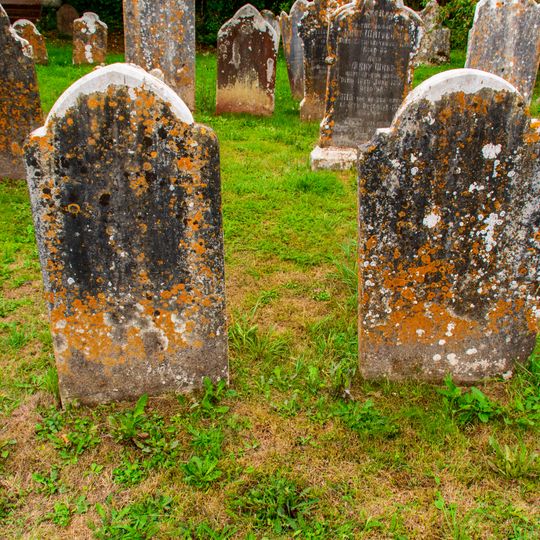 2 Headstones About 10 Metres North Of The Tower Of The Church Of St Andrew