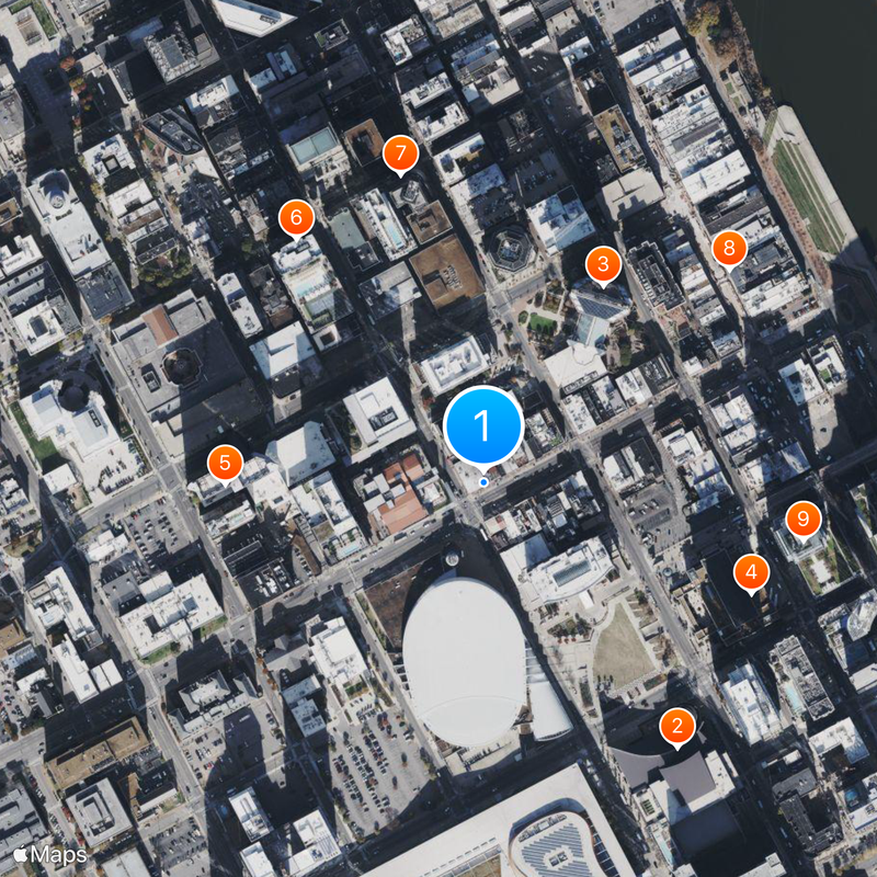 Tootsie's Orchid Lounge Map