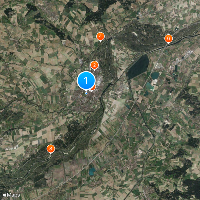 Moosburg an der Isar Mapa