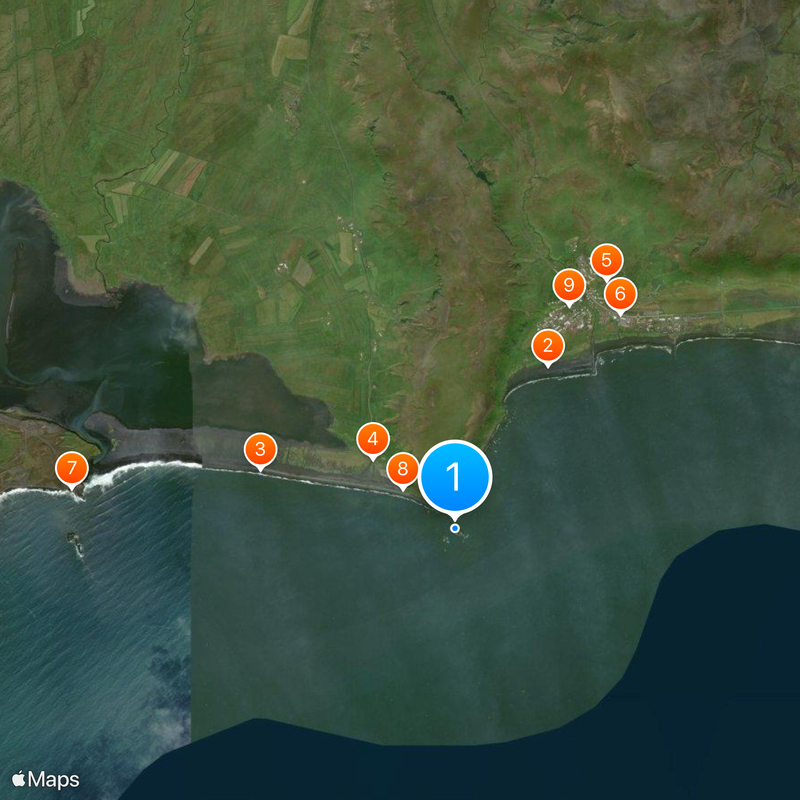 Reynisdrangar Map