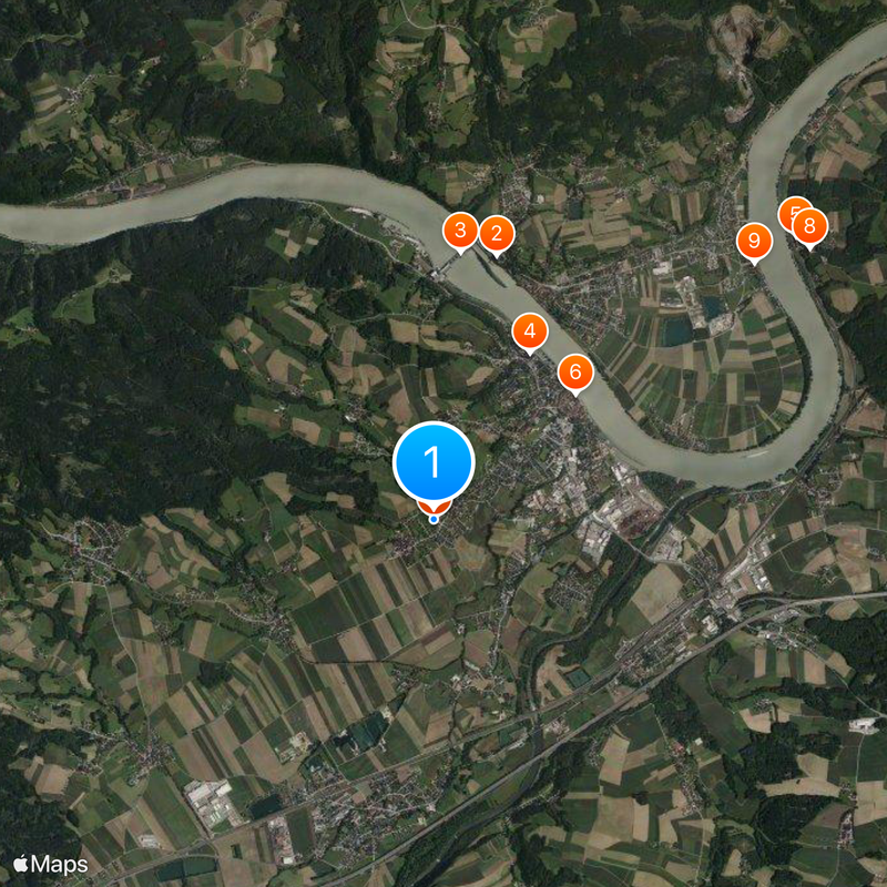Ybbs an der Donau Mappa