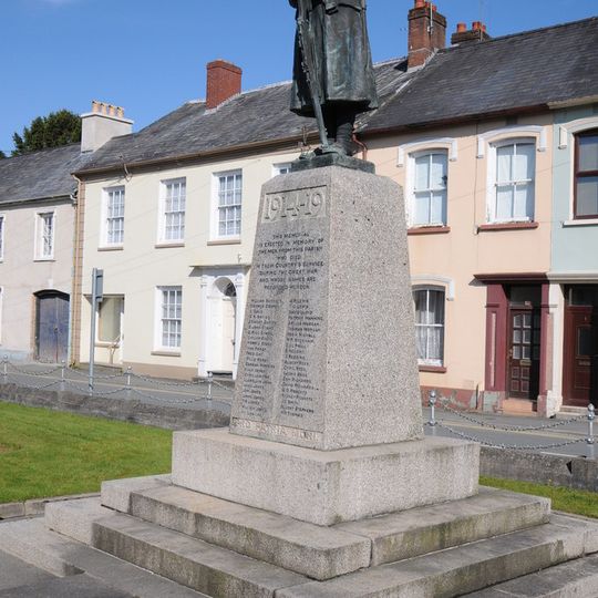 War Memorial and chain-link surround