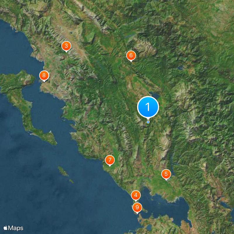 Periferia de Epiro Mapa