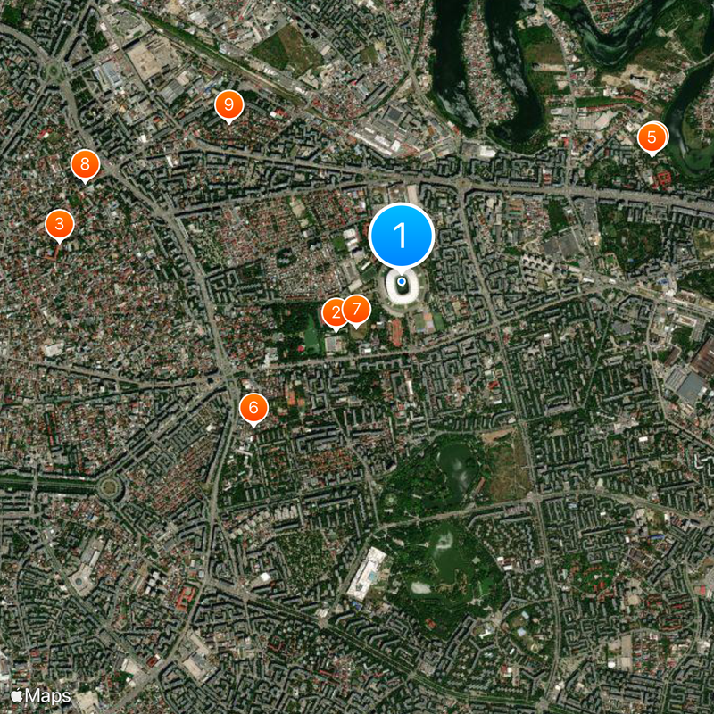 Arena Națională Kaart