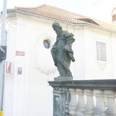 Socha svatého Zebedea na balustrádě u Lorety v Rumburku