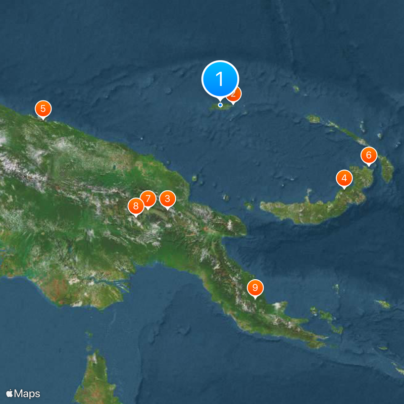 Manus Island Map