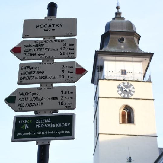 Rozcestník Počátky