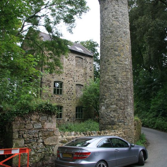 Rounded Ventilation Shaft About 140 Metres South Of Canonteign Barton
