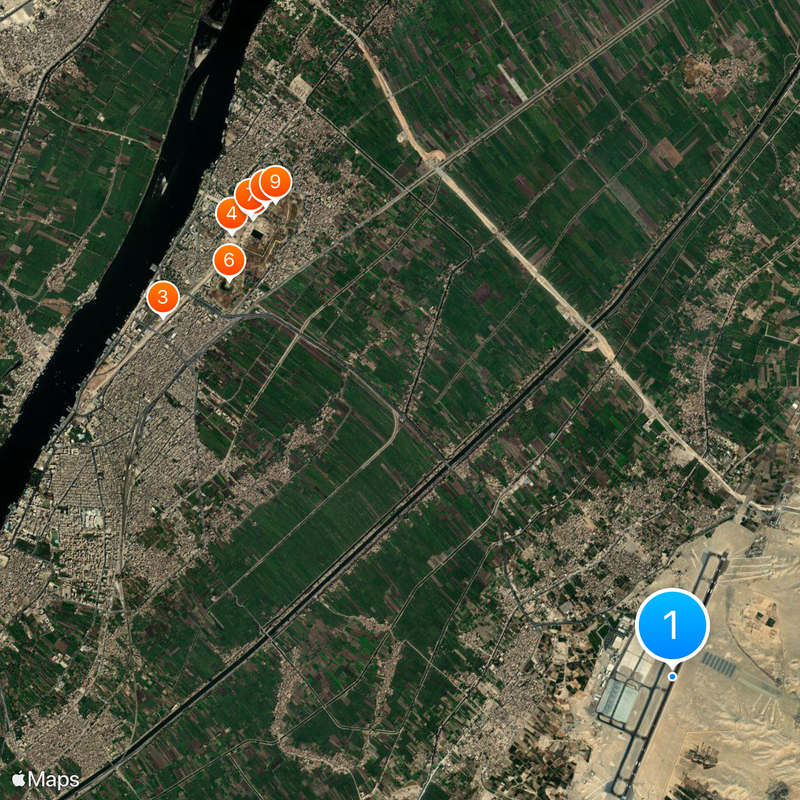 Luxor International Airport Map