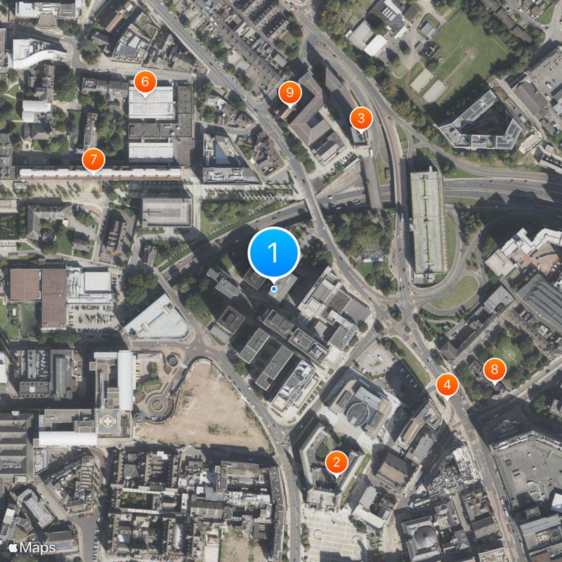 Leeds Beckett University Map