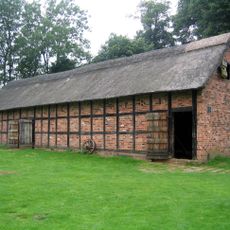 Cruck barn at Tatton Old Hall