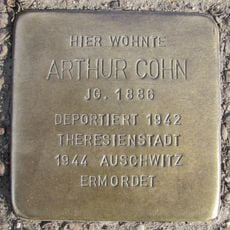 Stolperstein en memoria de Arthur Cohn