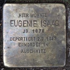 Stolperstein en memoria de Eugenie Isaac