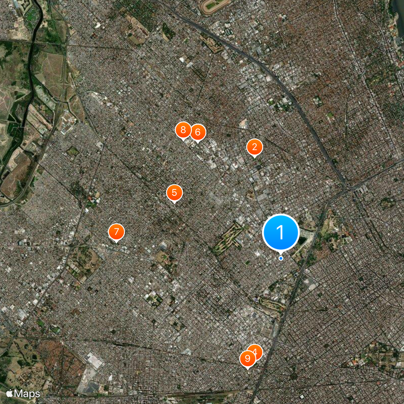 San Martín Partido Map