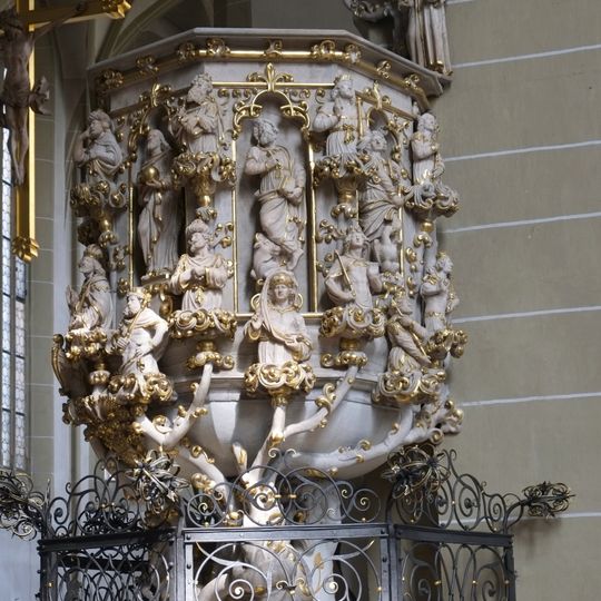Pulpit of Wallfahrtskirche Maria im Sand