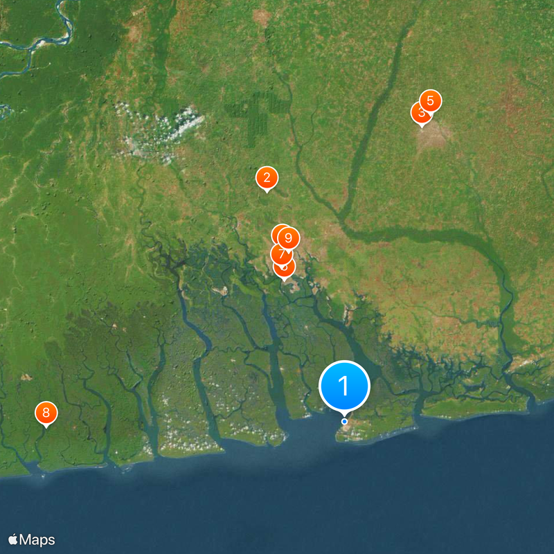 Nigeria LNG Map