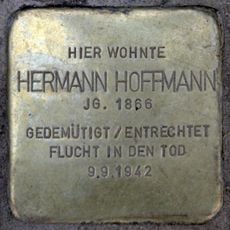 Stolperstein dedicated to Herrmann Hoffmann