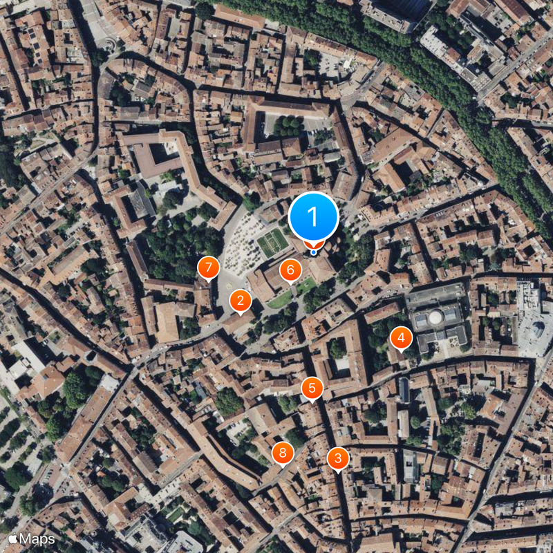 Basilica of St. Sernin Map