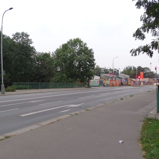 Bridge of Freyova street over the Rokytka