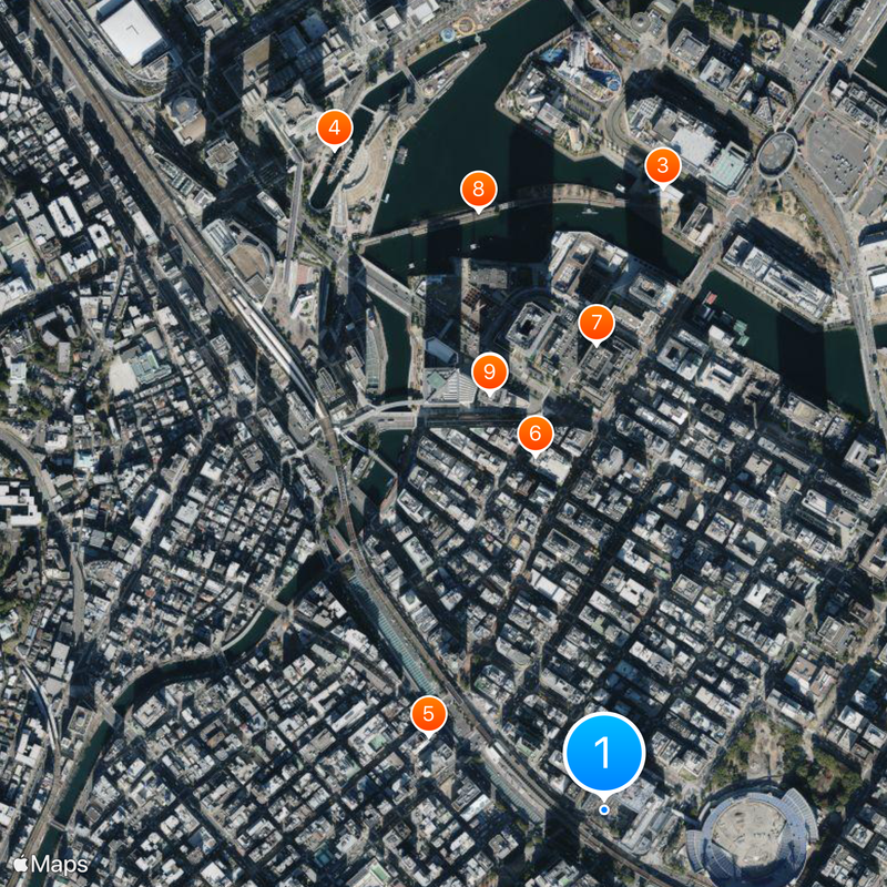 Yokohama City Hall Kaart