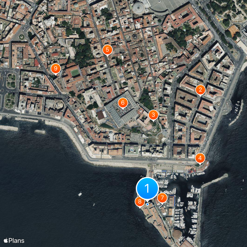 Castel dell'Ovo Mapa