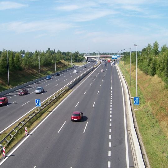 Bridge of K letišti street over Pražský okruh