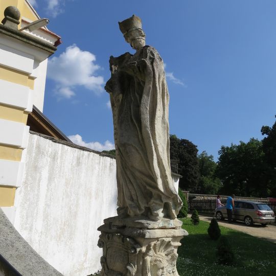 Socha sv. Jana Sarkandra v Budkově