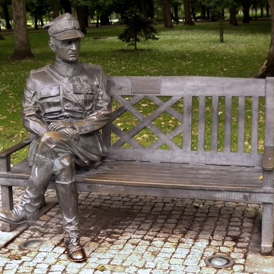 Władysław Sikorski Bench in Inowrocław