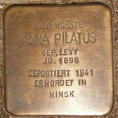 Stolperstein dedicated to Anna Pilatus