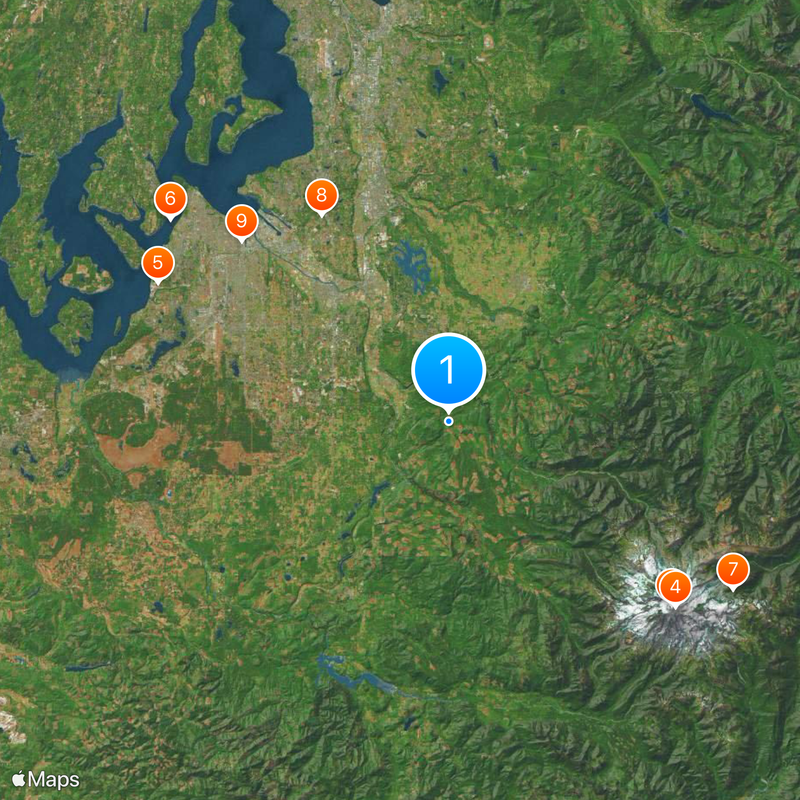 Condado de Pierce Mapa