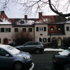 Reihenhausgruppe der Gartenstadt Werderau