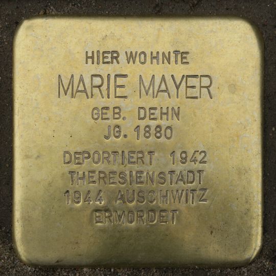 Stolperstein en memoria de Marie Mayer