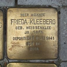 Stolperstein à la mémoire de Frieda Kleeberg