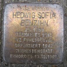 Stolperstein en memoria de Hedwig Sofia Benzihn