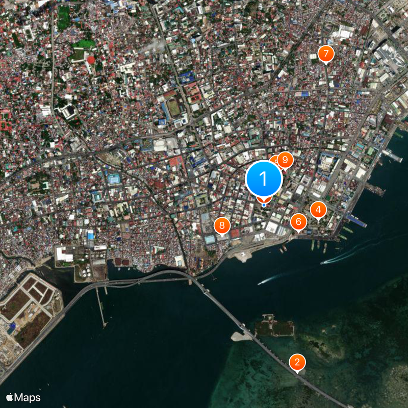 Magellan’s Cross Pavilion Map