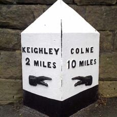 Milepost On North Side Of Junction With Apsley Road