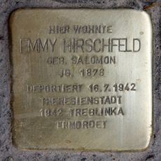 Stolperstein dedicated to Emmy Hirschfeld