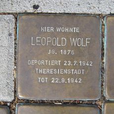 Stolperstein à la mémoire de Leopold Wolf