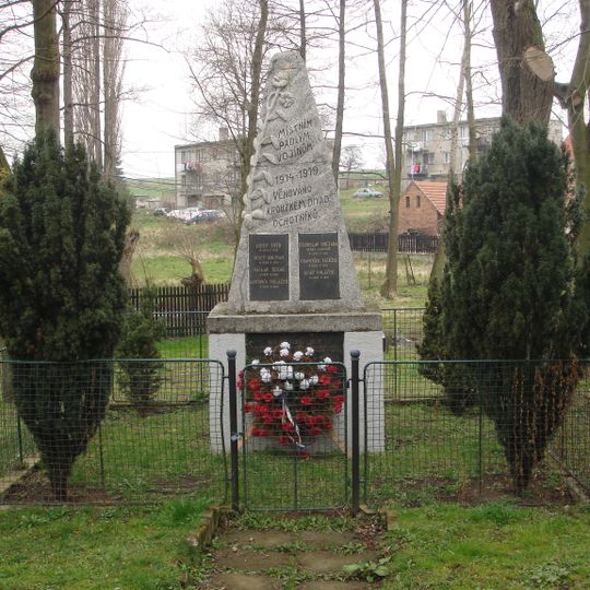 Pomník obětem 1. a 2. světové války v Malých Čičovicích
