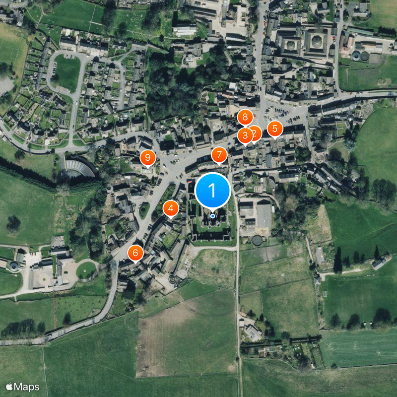 Middleham Castle Map