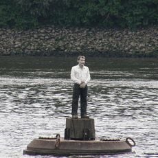 Vier Männer auf Bojen by Stephan Balkenhol