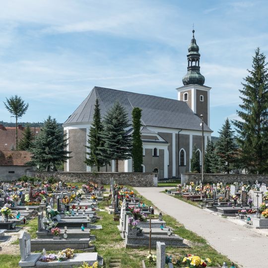 Saint Andrew church and rectory in Trzebieszowice