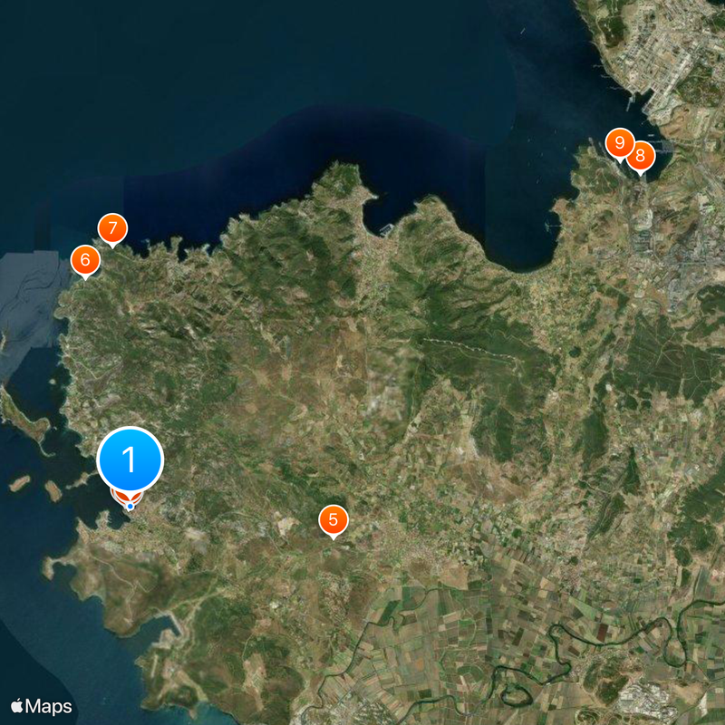 Distretto di Foça Mappa