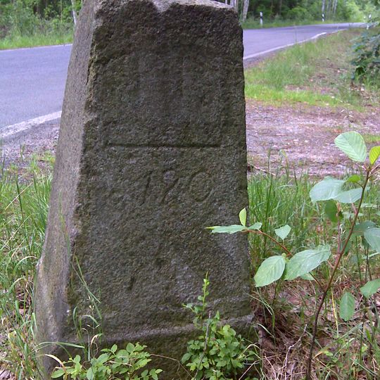 Sächsisch-Preußischer Grenzstein: Pilar Nr. 120