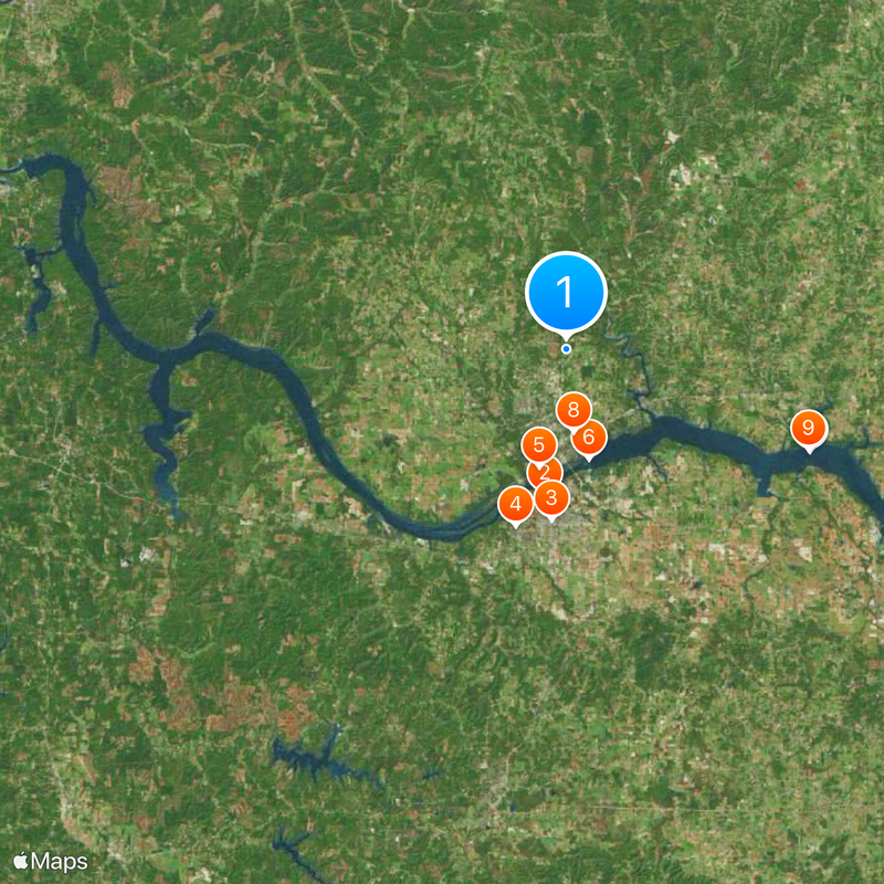Lauderdale County Map