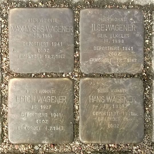 Stolperstein en memoria de Hans Wagener