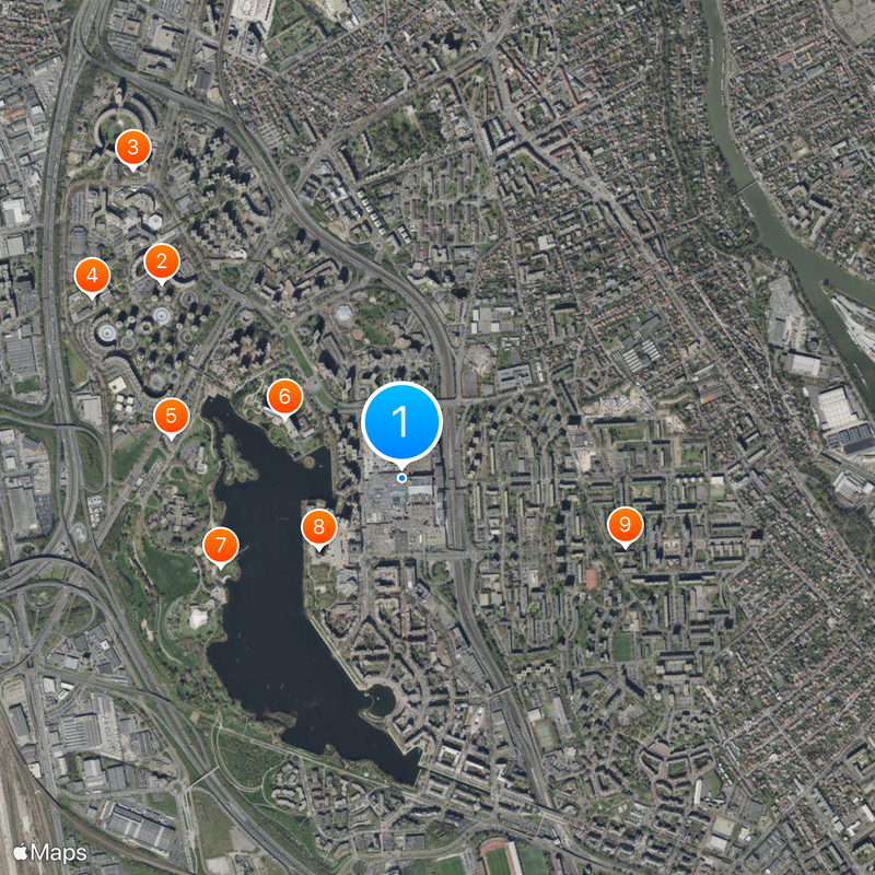 Créteil Soleil Map
