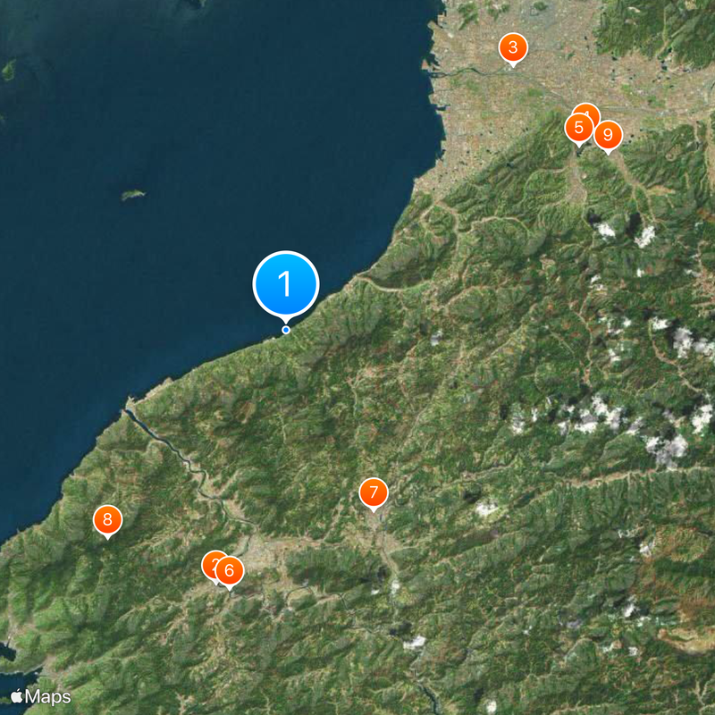 Shimonada Station Kaart