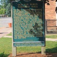 Old Van Buren Township Hall Historical Marker