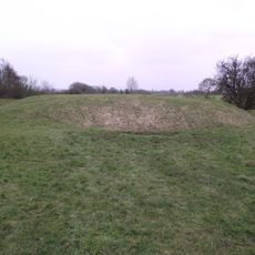 Motte, moat and fishponds west of All Saints Church